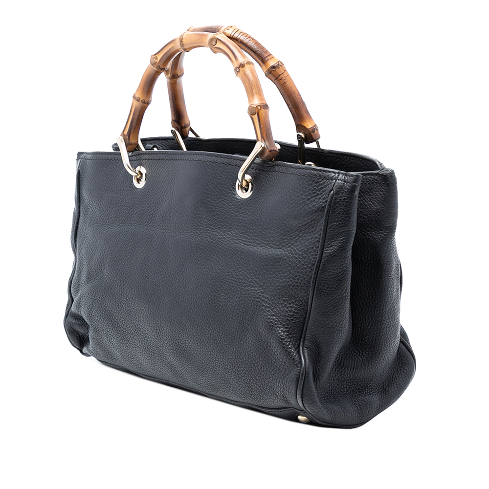 Pre-Loved Gucci Medium Calfskin Bamboo Shopper Satchel - Picture 2 of 7